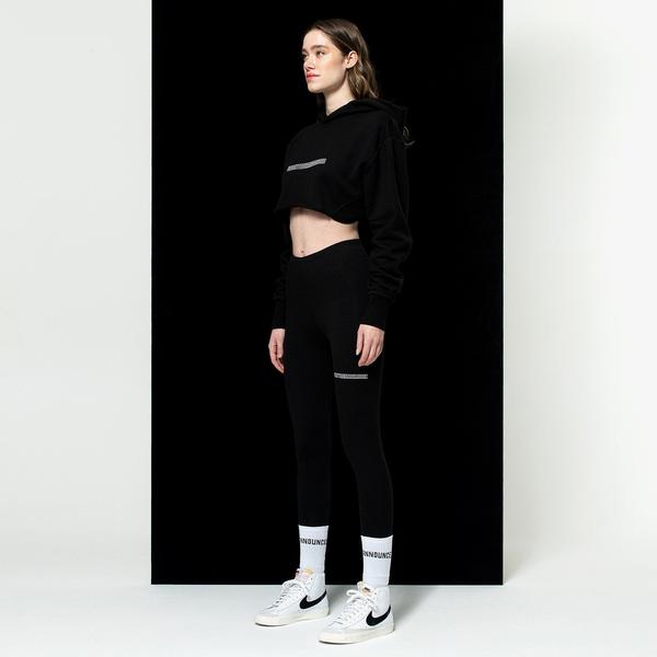 Soon To Be Announced Logo Leggings Kadın Siyah Tayt_1