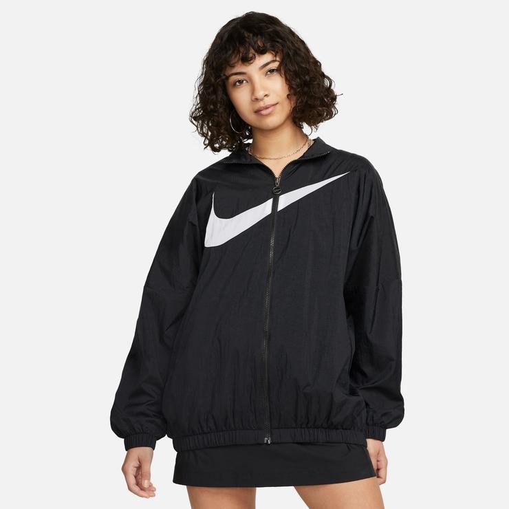Nike Sportswear Essential Woven Kadın Siyah Ceket