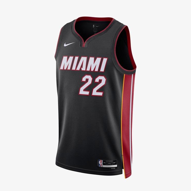 Nike Miami Heat Icon Edition Dri-FIT NBA Erkek Siyah Forma