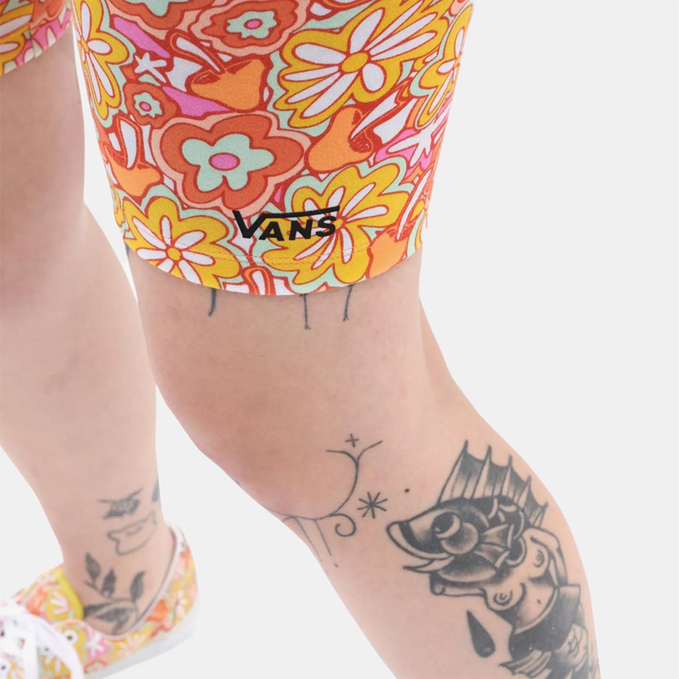 Vans Flying V Print Kadın Turuncu Kısa Tayt_3