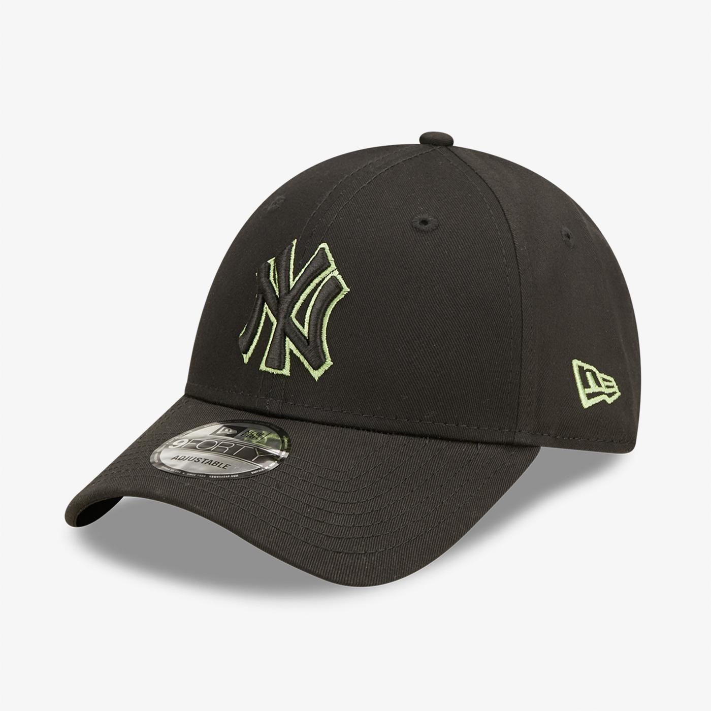 New Era New York Yankees Team Outline Unisex Siyah Şapka