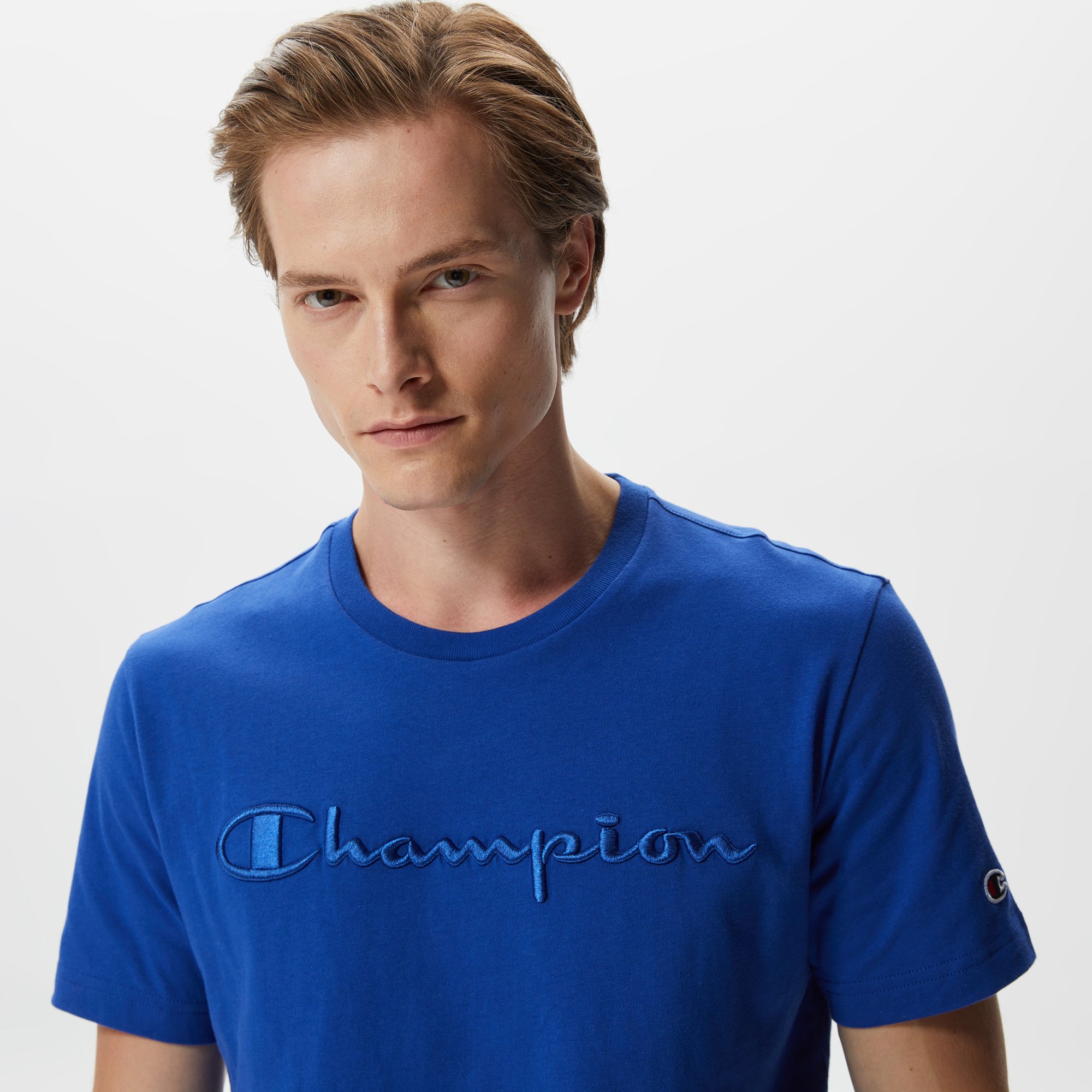 Champion Crewneck Erkek Lacivert T-Shirt Erkek T-Shirt & Polo 5150396 ...