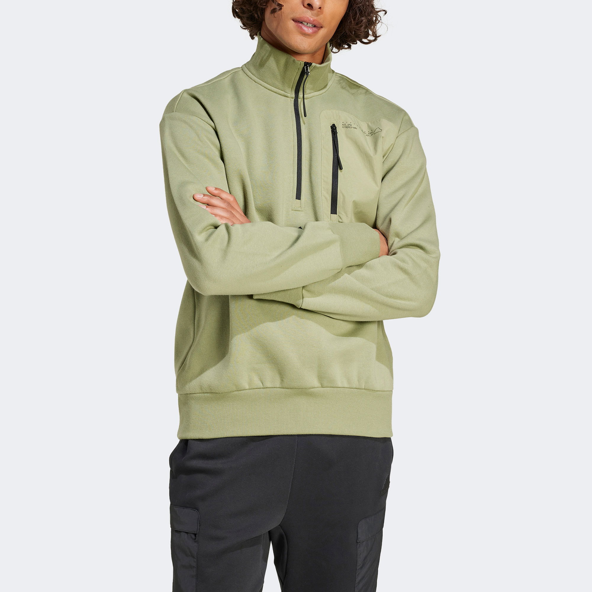 Толстовка чоловіча adidas CİTY ESCAPE FLEECE HALF-ZİP